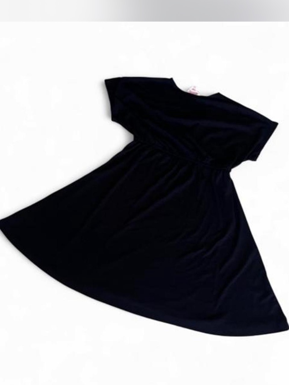 Vintage Mossimo Black Babydoll V-Neck Flowy mini Dress XS - Picture 5 of 8
